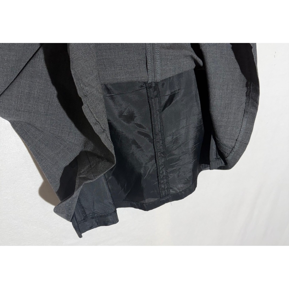 Express Curvy Gray Wool Blend Pleated Kick Flare Mini Skirt Size 2 EUC - Picture 7 of 8